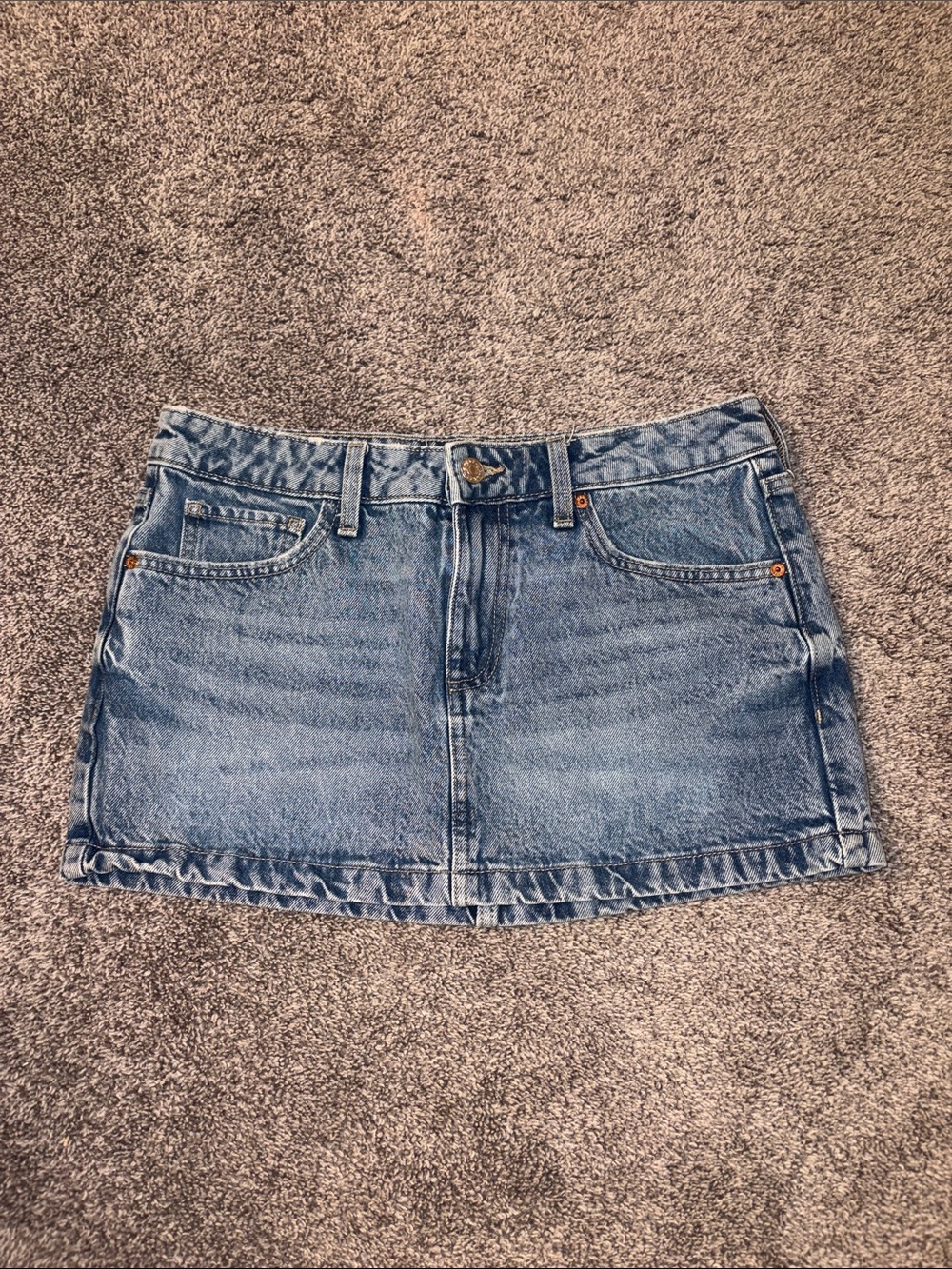 Mango Denim Mini Skirt